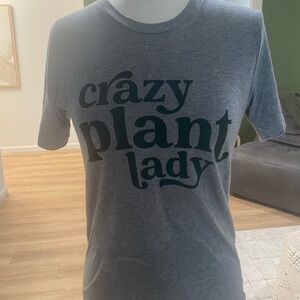 Heather Gray Printed Tee (Size Small)